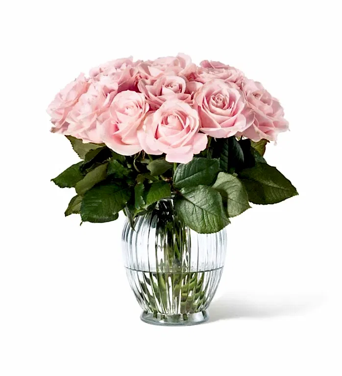 Pink Sweet Avalanche Roses in a Royal Windsor Vase
