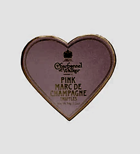 Mini Pink Marc de Champagne Chocolate Truffles