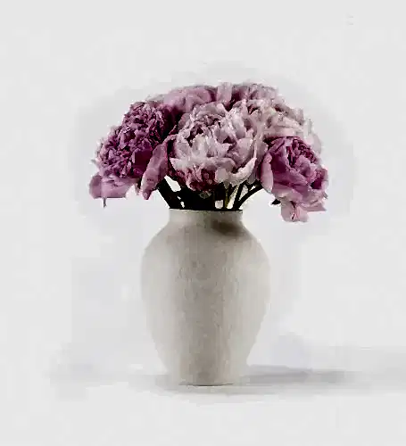 Peony and Luxury Vase Set