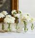 Bailey Bud Vase Set with Cotton White Dahlia