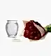 Peony and Vase Gift Set - Boudoir Peonies, Royal Windsor Vase, Sea Salt Truffle