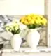 Sunkissed Freesia & Baby Powder Freesia in Mayfair Blanc Vase