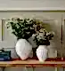 Winter White Hypericum in our Mayfair Ridged White Vase