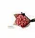 Peony and Chocolate Gift Set - Flamingo Peonies and Charbonnel et Walker Sea Salt Caramel Chocolate Truffle