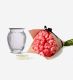 Peony and Vase Gift Set - Flamingo Peonies, Royal Windsor Vase, Sea Salt Truffle