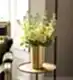 10 Stems of Pale Canary Stock in a Short Wickstead Vase