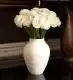 25 Chiffon Italian Ranunculus in a Small Mayfair Blanc Vase