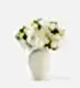 Cotton Cloud Ivory - Large in a Medium Mayfair Blanc Vase