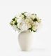 Cotton Cloud Ivory - Large in a Medium Mayfair Blanc Vase