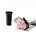 20 Stems of Pink Sweet Avalanche Rose and Glazed Green Fluted Vase