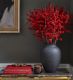 20 Stems of Elf Red Ilex in Large Mayfair Onyx Vase