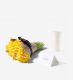 Daffodil Vase Set - 50 Sunshine Daffodils with a Glazed White Vase