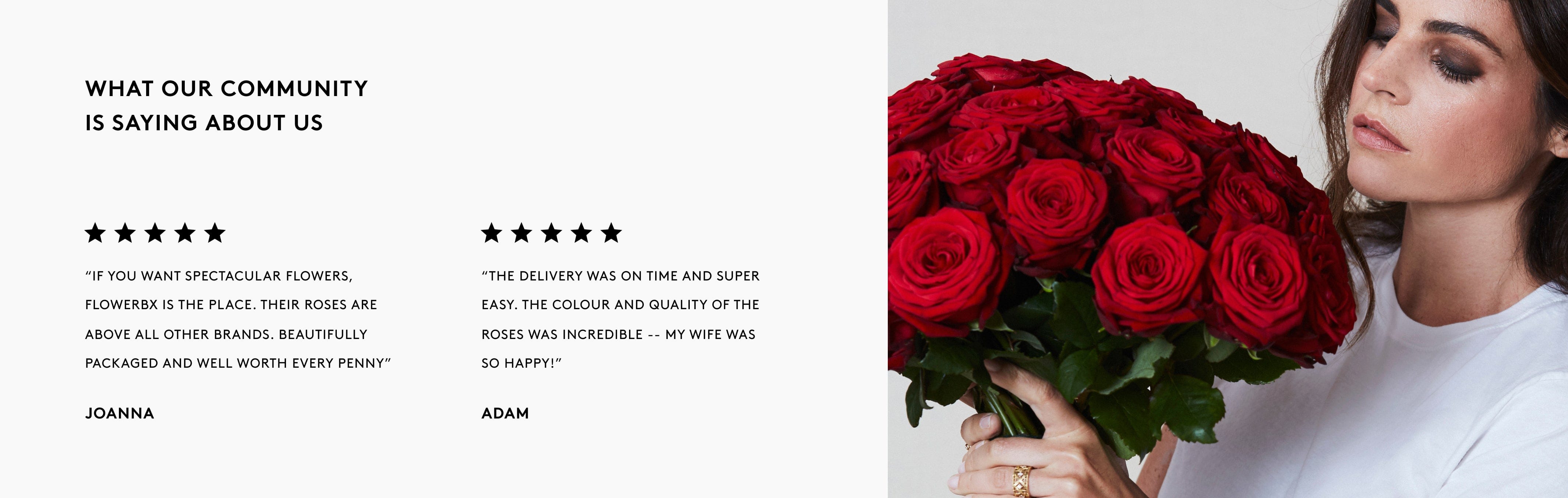 Customer testimonials