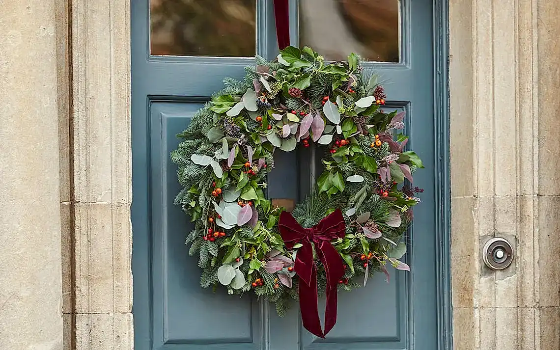 Wreath on a door
