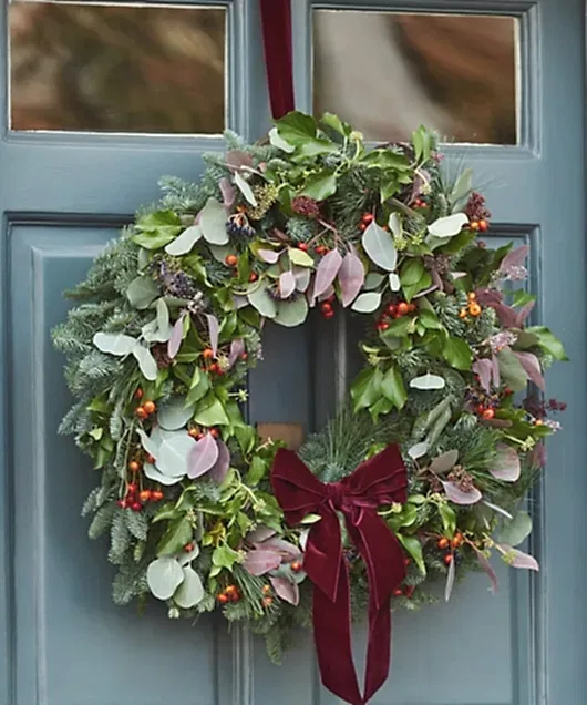 Wreath on a door